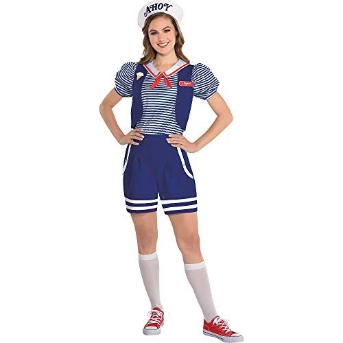  할로윈 용품Party City Robin Scoops Ahoy Halloween Costume for Adults, Stranger Things with Accessories