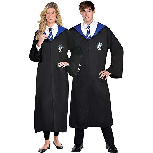  할로윈 용품Party City Ravenclaw Robe Halloween Costume Accessories for Adults, Harry Potter, One Size, Features Crest and Hood