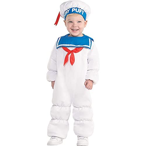  할로윈 용품Party City Padded Stay Puft Marshmallow Man Halloween Costume for Babies, Ghostbusters with Accessories
