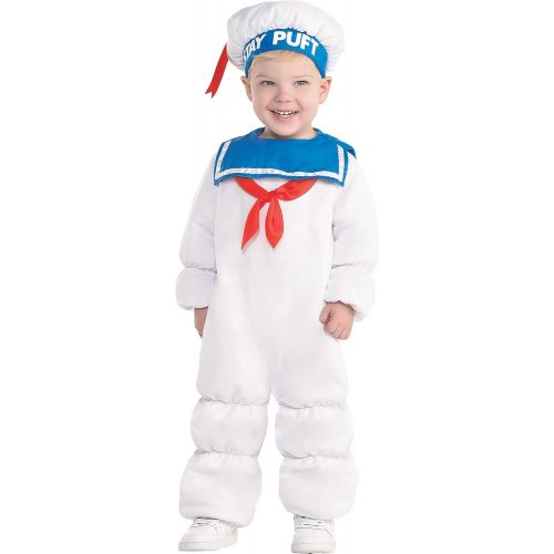  할로윈 용품Party City Padded Stay Puft Marshmallow Man Halloween Costume for Babies, Ghostbusters with Accessories