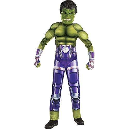  할로윈 용품Party City Hulk Halloween Costume for Boys, Marvel’s Avengers Video Game, Includes Jumpsuit, Mask and Gloves