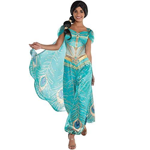  할로윈 용품Party City Jasmine Whole New World Halloween Costume for Women, Aladdin Live Action, with Accessories