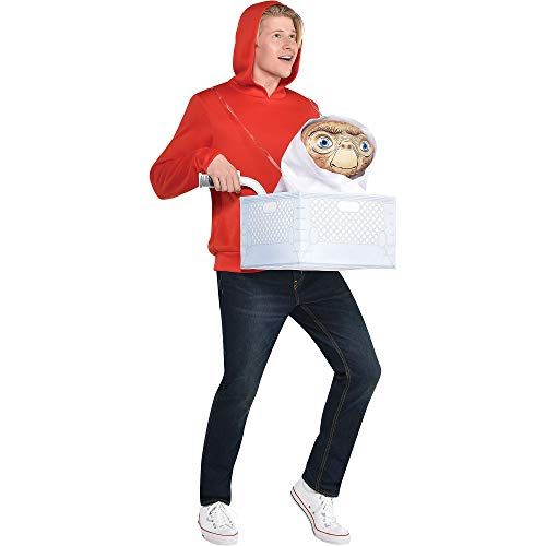  할로윈 용품Party City Elliot Halloween Costume for Adults, E.T. The Extra Terrestrial, One Size, With Hoodie, Crate, Character