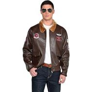 할로윈 용품Party City Top Gun: Maverick Bomber Jacket for Men, Halloween Costume Accessory, Standard Size, Includes Patches