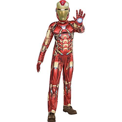  할로윈 용품Party City Iron Man Halloween Costume for Boys, Marvel’s Avengers Video Game, Includes Jumpsuit, Gloves and Mask