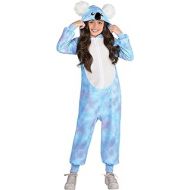 Party City Koala Zipster Halloween Costume for Girls, Plush Hooded Onesie, Blue and Purple