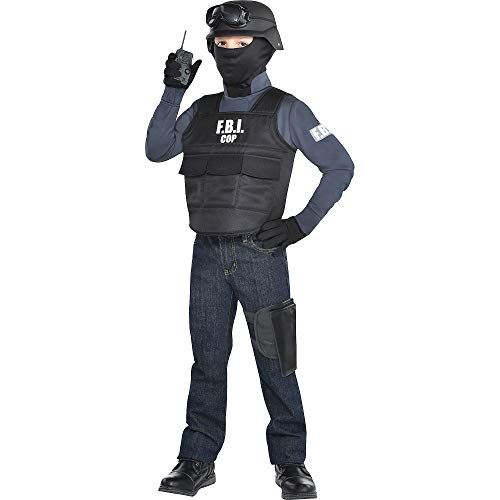  할로윈 용품Party City F.B.I. Halloween Costume for Boys, Large(12-14), Includes Helmet, Walkie Talkie, Goggles and More