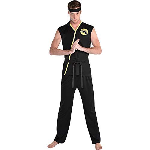  할로윈 용품Party City Cobra Kai Halloween Costume for Adults, Standard Size, Includes Top and Pants