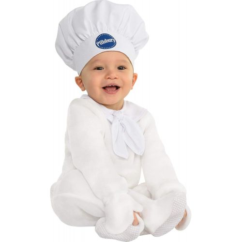  할로윈 용품Party City Pillsbury Doughboy Halloween Costume for Babies, Includes Jumpsuit, Hat and Booties