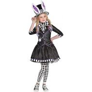 Party City Dark Mad Hatter Costume for Children, Includes a Dress with Jacket, Tights, a Bow Tie, and a Hat
