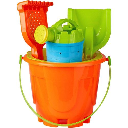  Party City Beach Toys Party Supplies, 30 Pieces, Includes Inflatable Swords, Beach Balls, and Sand Bucket Set