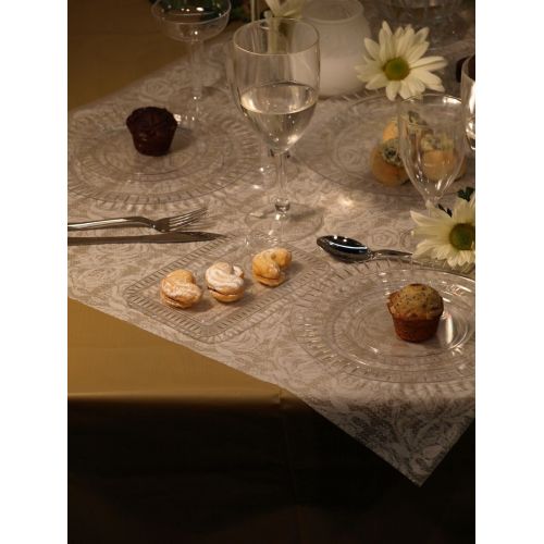  Party Essentials N259702 Elegance Hard Plastic Appetizer Plates, 5 x 7, Clear (Case of 420)