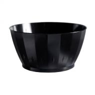 Party Essentials Plastic Bowl, 6-Ounce Capacity, Black (Case of 240)