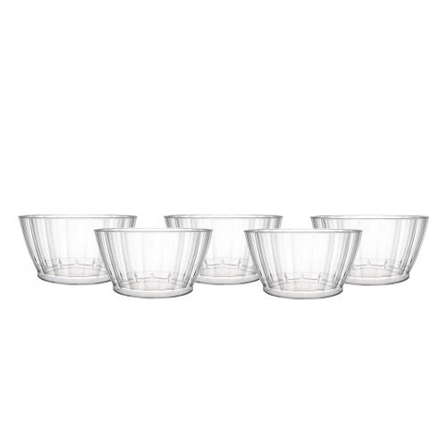  Party Essentials N500920 100Count Deluxe/Elegance Quality Plastic 6 oz Fruit/Nut/Dessert Bowls, Clear