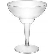 [아마존베스트]Party Essentials 10 Count Hard Plastic Two-Piece Margarita Glasses, 12-Ounce, Clear