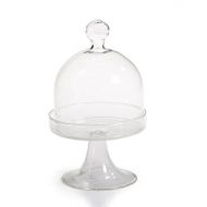 Party Favors Plus 12 Miniature Plastic Clear Acrylic Cake Holder with Dome 2 x 2.5