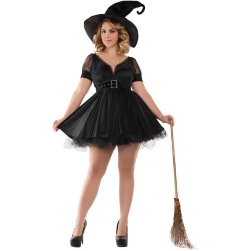  할로윈 용품Party King Womens Plus Size Bewitching Pin-Up Witch Costume
