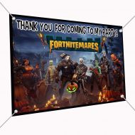 Party Over Here FORTNITMARES Banner Video Game Large Vinyl Indoor or Outdoor Banner Sign Poster Backdrop,...