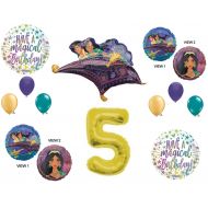 Party Supply Aladdin 5th Birthday Party Balloons Decorations Supplies Jasmine Gold