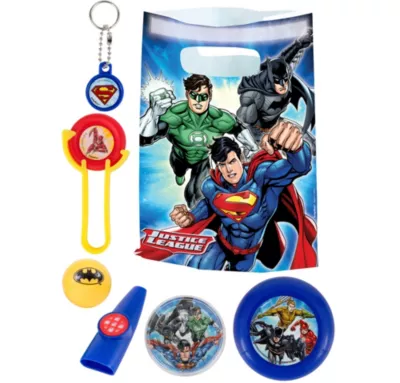 PartyCity Justice League Basic Favor Kit for 8 Guests