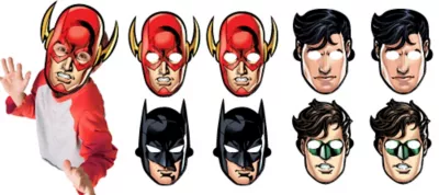 PartyCity Justice League Masks 8ct