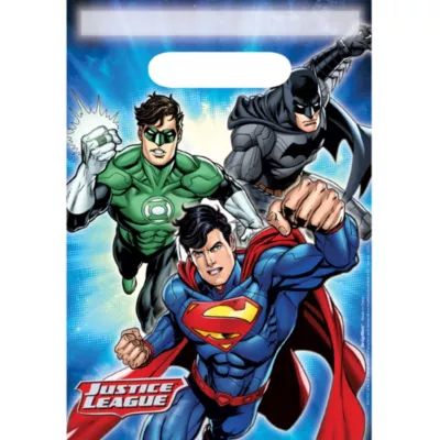 PartyCity Justice League Favor Bags 8ct