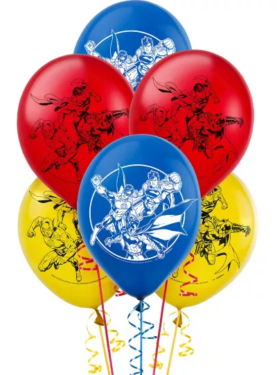 PartyCity Justice League Balloons 6ct