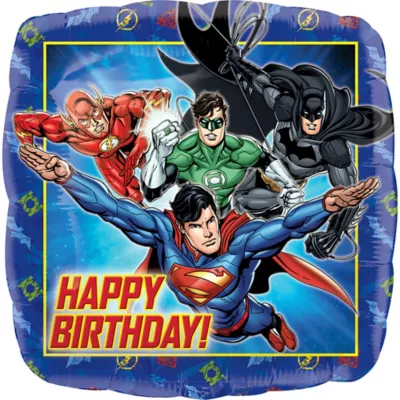 PartyCity Justice League Birthday Balloon