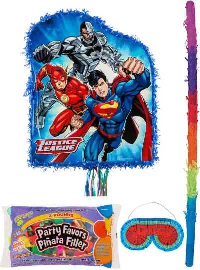 PartyCity Justice League Pinata Kit with Candy & Favors