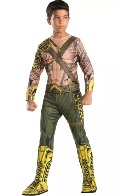 PartyCity Boys Aquaman Costume - Batman v Superman: Dawn of Justice