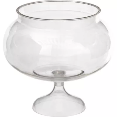  PartyCity CLEAR Plastic Pedestal Bowl