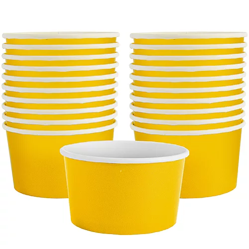 PartyCity Sunshine Yellow Treat Cups 20ct