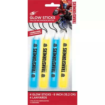 PartyCity Transformers Glow Sticks 4ct