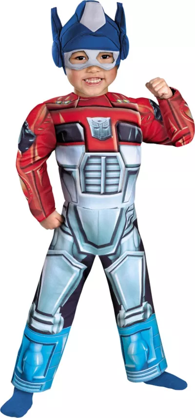 PartyCity Toddler Boys Optimus Prime Muscle Costume - Transformers: Rescue Bots