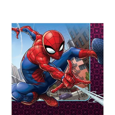 PartyCity Spider-Man Webbed Wonder Lunch Napkins 16ct