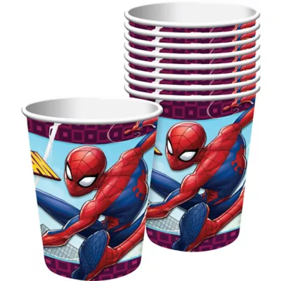 PartyCity Spider-Man Webbed Wonder Cups 8ct
