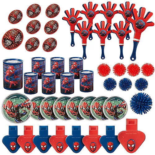 PartyCity Spider-Man Webbed Wonder Favor Pack 48pc