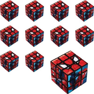 PartyCity Spider-Man Puzzle Cubes 24ct