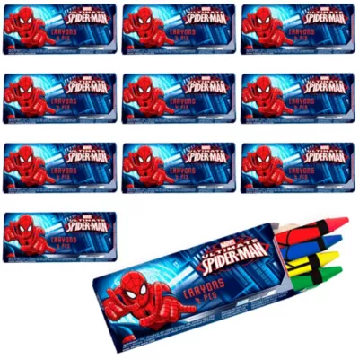 PartyCity Spider-Man Crayons 48ct