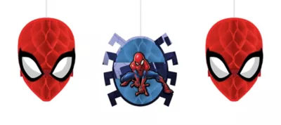  PartyCity Spider-Man Webbed Wonder Honeycomb Balls 3ct