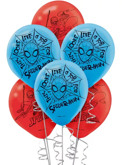 PartyCity Spider-Man Webbed Wonder Balloons 6ct