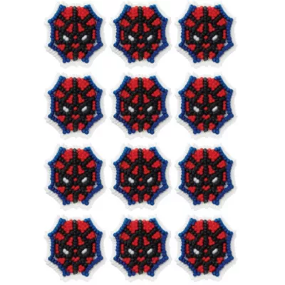 PartyCity Wilton Ultimate Spider-Man Icing Decorations 12ct