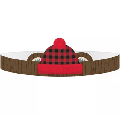 PartyCity Little Lumberjack Crowns 8ct