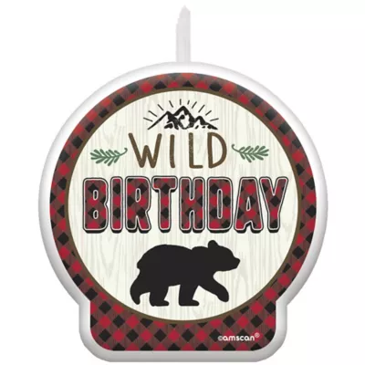 PartyCity Little Lumberjack Birthday Candle