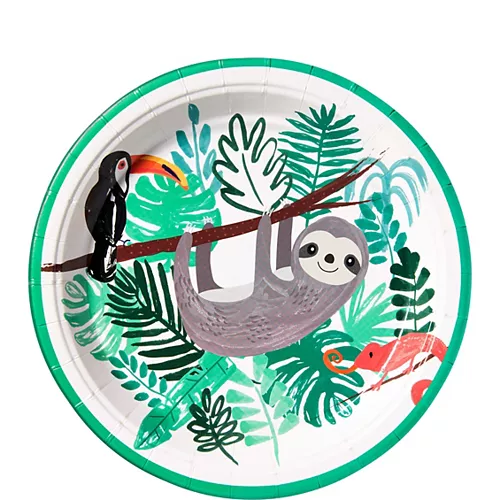 PartyCity Sloth Dessert Plates 8ct