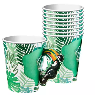 PartyCity Toucan Jungle Paper Cups 8ct