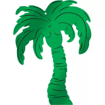 PartyCity Palm Tree Foil Cutout