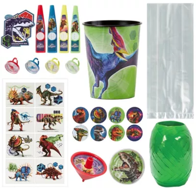 PartyCity Jurassic World Super Favor Kit for 8 Guests