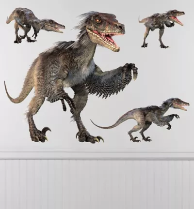 PartyCity Velociraptor Wall Decals 4ct