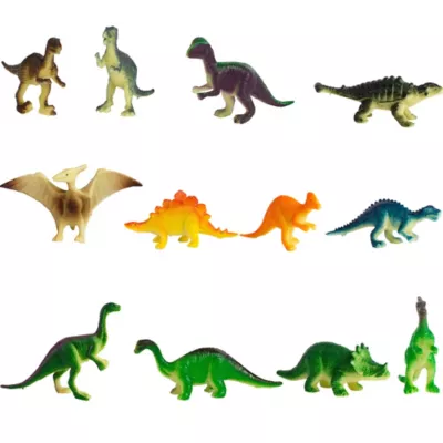 PartyCity Prehistoric Dinosaur Figures 12ct